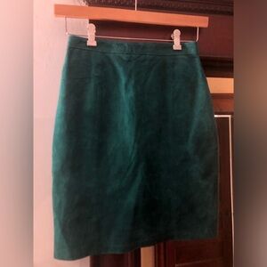 Vintage suede Teal Green Women's Pencil Skirt so 9/10 fits like 6/8